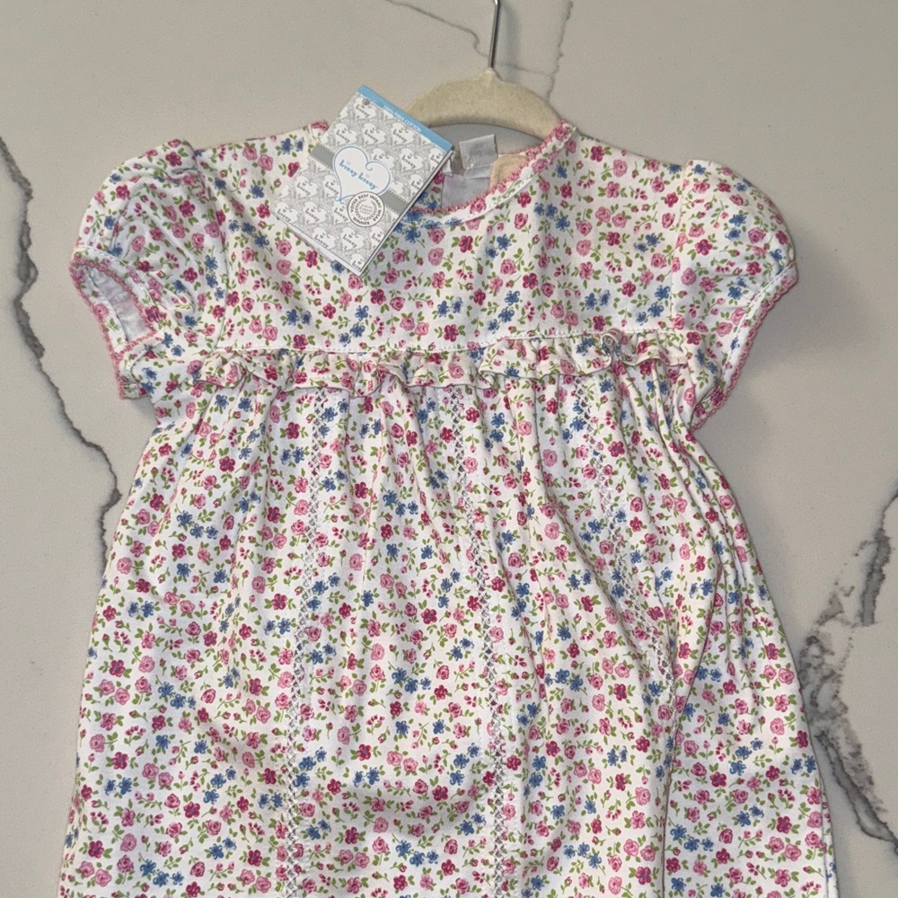 Kissy Kissy Floral Kids Dress - Pink, Blue, Green